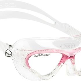 Cressi Cobra Hypoalerjik Silikon Çizilmez UV Filitreli Buğu Yapmaz Cam Şeffaf Pembe Yüzücü Gözlüğü