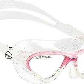 Cressi Cobra Hypoalerjik Silikon Çizilmez UV Filitreli Buğu Yapmaz Cam Şeffaf Pembe Yüzücü Gözlüğü