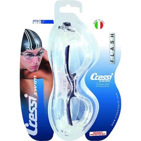 Cressi Flash Clear Black Yüzücü Gözlüğü