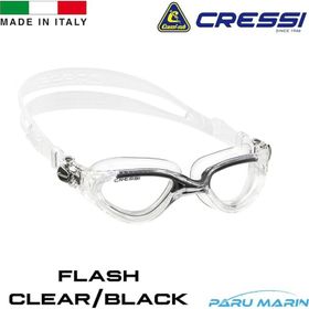 Cressi Flash Clear Black Yüzücü Gözlüğü