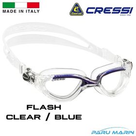 Cressi Flash Clear Blue Yüzücü Gözlüğü