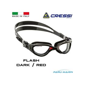 Cressi Flash Dark Red Yüzücü Gözlüğü