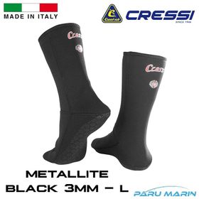 Cressi Metallite Siyah Large Dalış Patiği