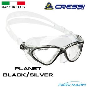 Cressi Planet Black Silver Yüzücü Gözlüğü