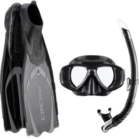 Cressi Pluma Serbest Dalış ve Tüplü Dark Siyah 45-46 Dalış Seti