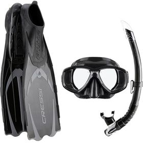Cressi Pluma Serbest Dalış ve Tüplü Dark Siyah 45-46 Dalış Seti