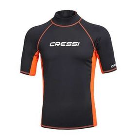 Cressi Rash Guard Black Orange No:4 Erkek T-Shirt