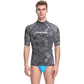 Cressi Rash Guard Black Orange No:4 Erkek T-Shirt