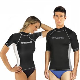 Cressi Rash Guard No:3 Pembe Beyaz Kız Çocuk Kısa Kollu T-Shirt