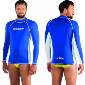 Cressi Rash Guard Uzun Kollu Mavi Erkek T-Shirt