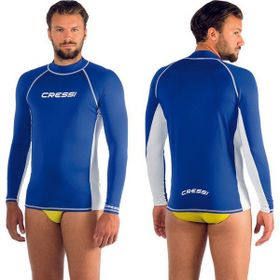 Cressi Rash Guard Uzun Kollu Mavi Erkek T-Shirt
