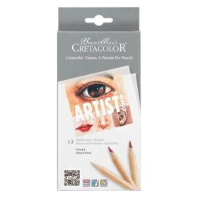 Cretacolor 12 Parça N:283 10 Artist Studio Watercolor Pencils Faces Set