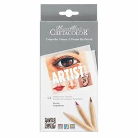 Cretacolor 12 Parça N:283 10 Artist Studio Watercolor Pencils Faces Set
