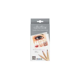 Cretacolor 12 Parça N:283 10 Artist Studio Watercolor Pencils Faces Set