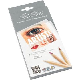 Cretacolor 12 Parça N:283 10 Artist Studio Watercolor Pencils Faces Set
