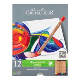 Cretacolor 12 Renk Megacolor Kuruboya Kalemi
