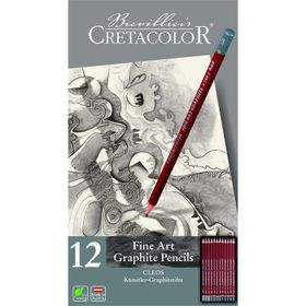 Cretacolor 12’li Fine Art Graphite Pencils Dereceli Kurşun Kalem Seti