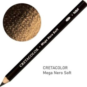 Cretacolor 46128 Mega Nero Pencil Soft Yağlı Kömür Kalem