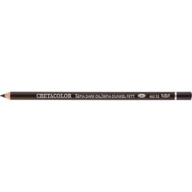 Cretacolor 463 52 Sepia Dark Oil / Sepia Dunkel Fett Çizim Kalemi