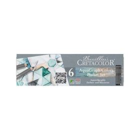 Cretacolor 6’lı 18399 Aqua Graph Colors Pocket Set Sulandırılabilir Kalem Seti