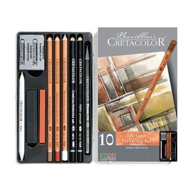 Cretacolor Artino 10'lu Metal Kutu 40020 Çizim Seti