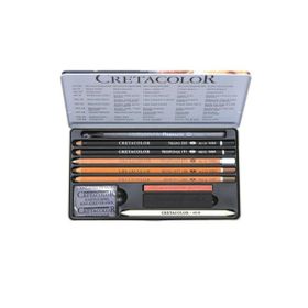 Cretacolor Artino 10'lu Metal Kutu 40020 Çizim Seti
