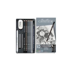 Cretacolor Artino Graphite 10'lu Metal Kutu 40021 Eskiz Seti