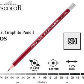 Cretacolor Fine Art Graphite Seri 160 Dereceli 8H Kurşun Kalem