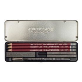 Cretacolor Graphite 9'lu Metal Kutu 16029 Eskiz Seti