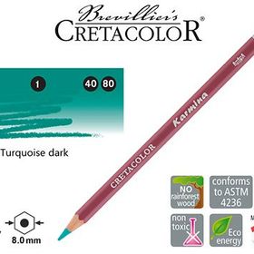 Cretacolor Karmina Turquoise Dark Kuru Boya Kalemi