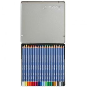 Cretacolor Marino 24 Renk Metal Kutulu Aquarelle Sulandırılabilir Boya Kalemi Seti