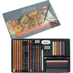 Cretacolor Ultimo Drawing Set Premium Metal Kutu 35'li 40057 Çizim Seti
