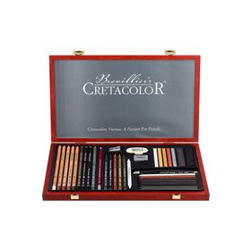 Cretacolor Ultimo Premium Çizim Seti 36'lı 40067 Ahşap Kutu