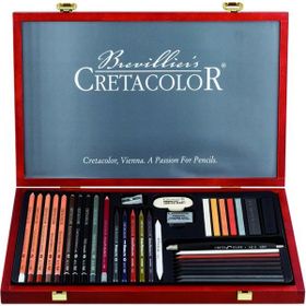 Cretacolor Ultimo Premium Çizim Seti 36'lı 40067 Ahşap Kutu