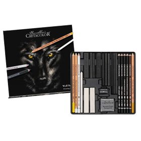Cretacolor Wolfbox Premium Metal Kutu 25'li 91400-2602 Çizim Seti