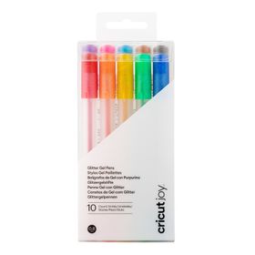 Cricut 2009964 Joy Gökkuşağı Renkleri 10'lu Kalem Seti 0.8 mm Glitter Jel