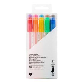 Cricut 2009964 Joy Gökkuşağı Renkleri 10'lu Kalem Seti 0.8 mm Glitter Jel