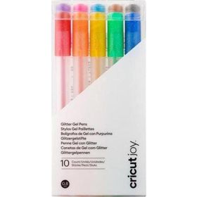Cricut 2009964 Joy Gökkuşağı Renkleri 10'lu Kalem Seti 0.8 mm Glitter Jel