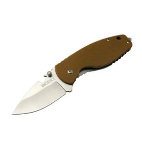 Crkt 3329 BRW 18 cm Metal Sap Kılıflı Açacaklı Perçinli Heat Kamp Çakı
