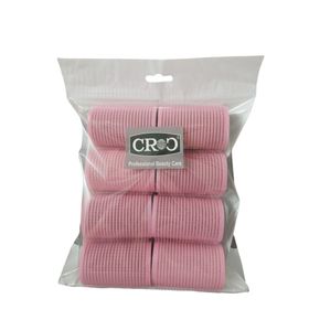 Croc 1207 Pembe 8'li Çap 4 cm Cırtlı Sünger Bigudi