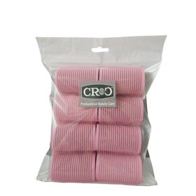 Croc 1207 Pembe 8'li Çap 4 cm Cırtlı Sünger Bigudi