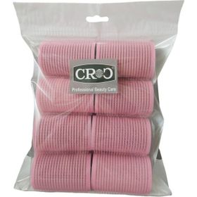 Croc 1207 Pembe 8'li Çap 4 cm Cırtlı Sünger Bigudi