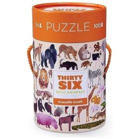 Crocodile Creek 100 Parça Vahşi Hayvanlar Puzzle