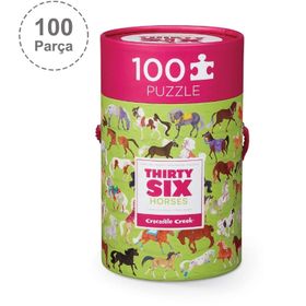 Crocodile Creek 100 Parçalı Atlar Puzzle
