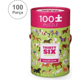 Crocodile Creek 100 Parçalı Atlar Puzzle