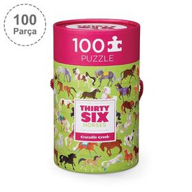 Crocodile Creek 100 Parçalı Atlar Puzzle