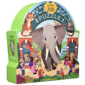 Crocodile Creek Müzede Bir Gün 48 Parça Hayvanat Bahçe Puzzle