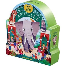 Crocodile Creek Müzede Bir Gün 48 Parça Hayvanat Bahçe Puzzle
