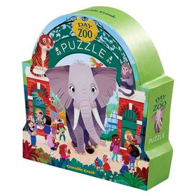 Crocodile Creek Müzede Bir Gün 48 Parça Hayvanat Bahçe Puzzle