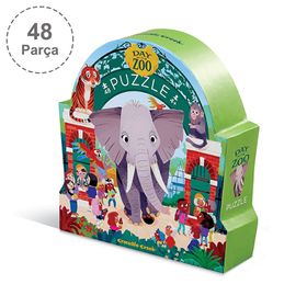 Crocodile Creek Müzede Bir Gün 48 Parça Hayvanat Bahçe Puzzle